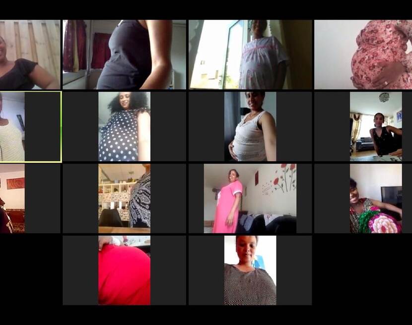 Eritrese zwangeren ontmoeten elkaar online